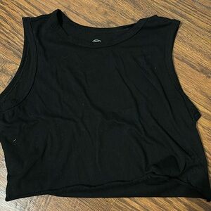 Black crop top